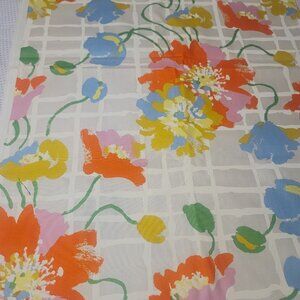 Riverdale FABRIC Cotton White 48" x 4' 1976 Scotchguard Upholstery